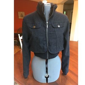 Stylish Cropped Black Jacket